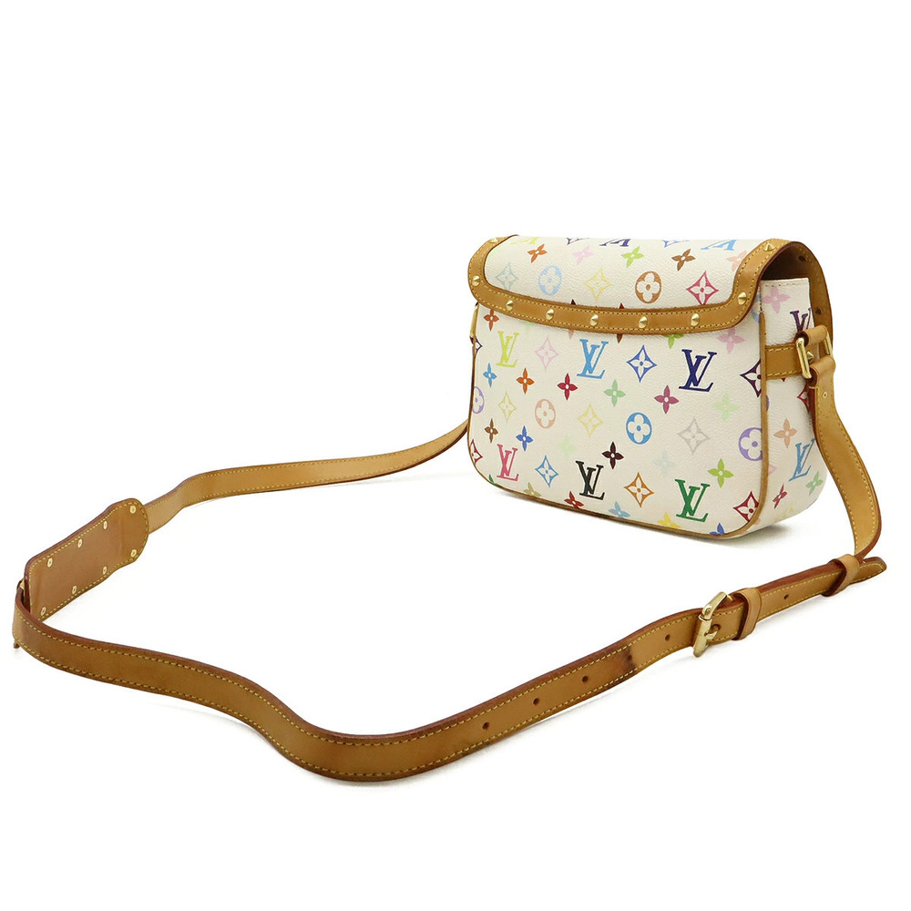 Louis Vuitton Blanc White Sologne Multicolor Bag Monogram Crossbody White